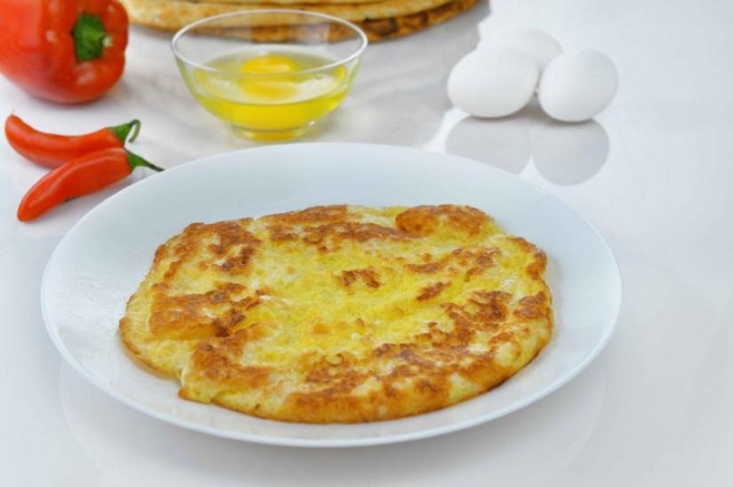 فطيرة بيض وجبنة بيضاء