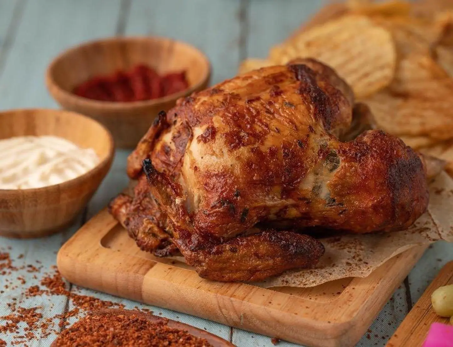 فروج محشي بالارز او الفريكه