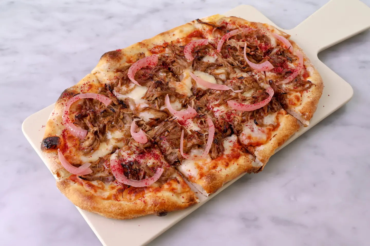 Pulled Lamb With Pickled Lemon Pizza