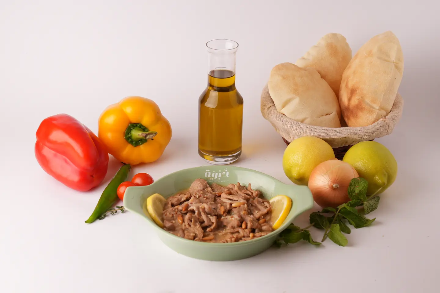 Lahme Ras Asfour With Lemon And Garlic