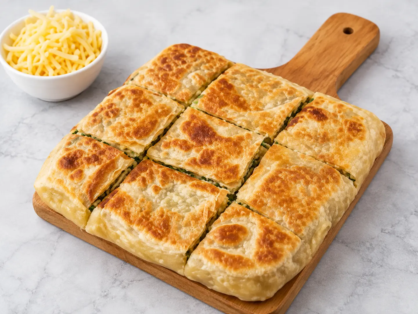 مطبق مالح بجبنة شيدر