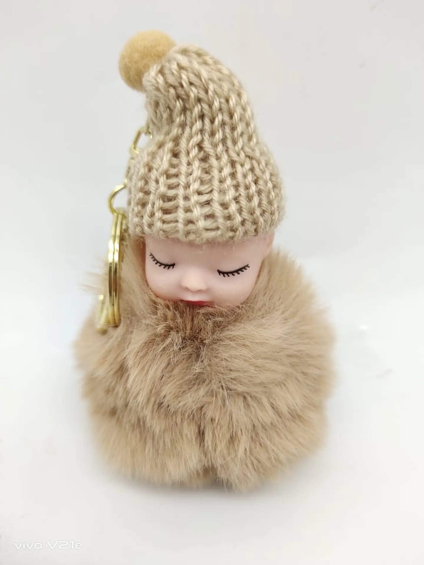 Doll Key Pendant, Beige Color 0266