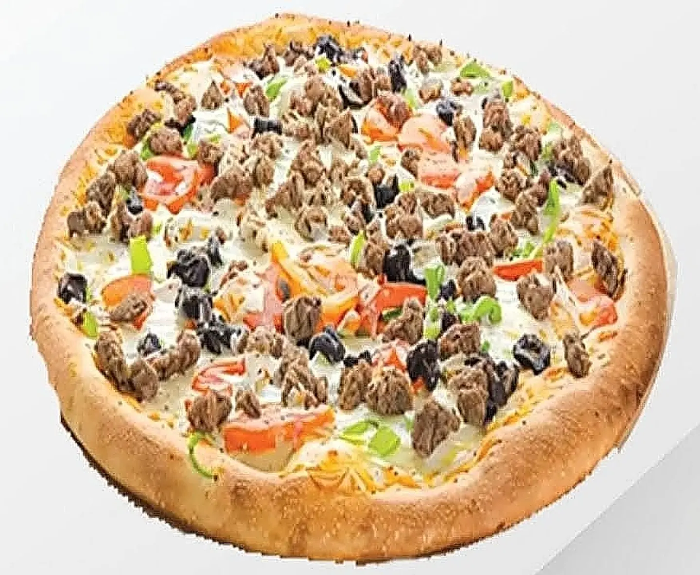 Meat And Vegetable Pizza