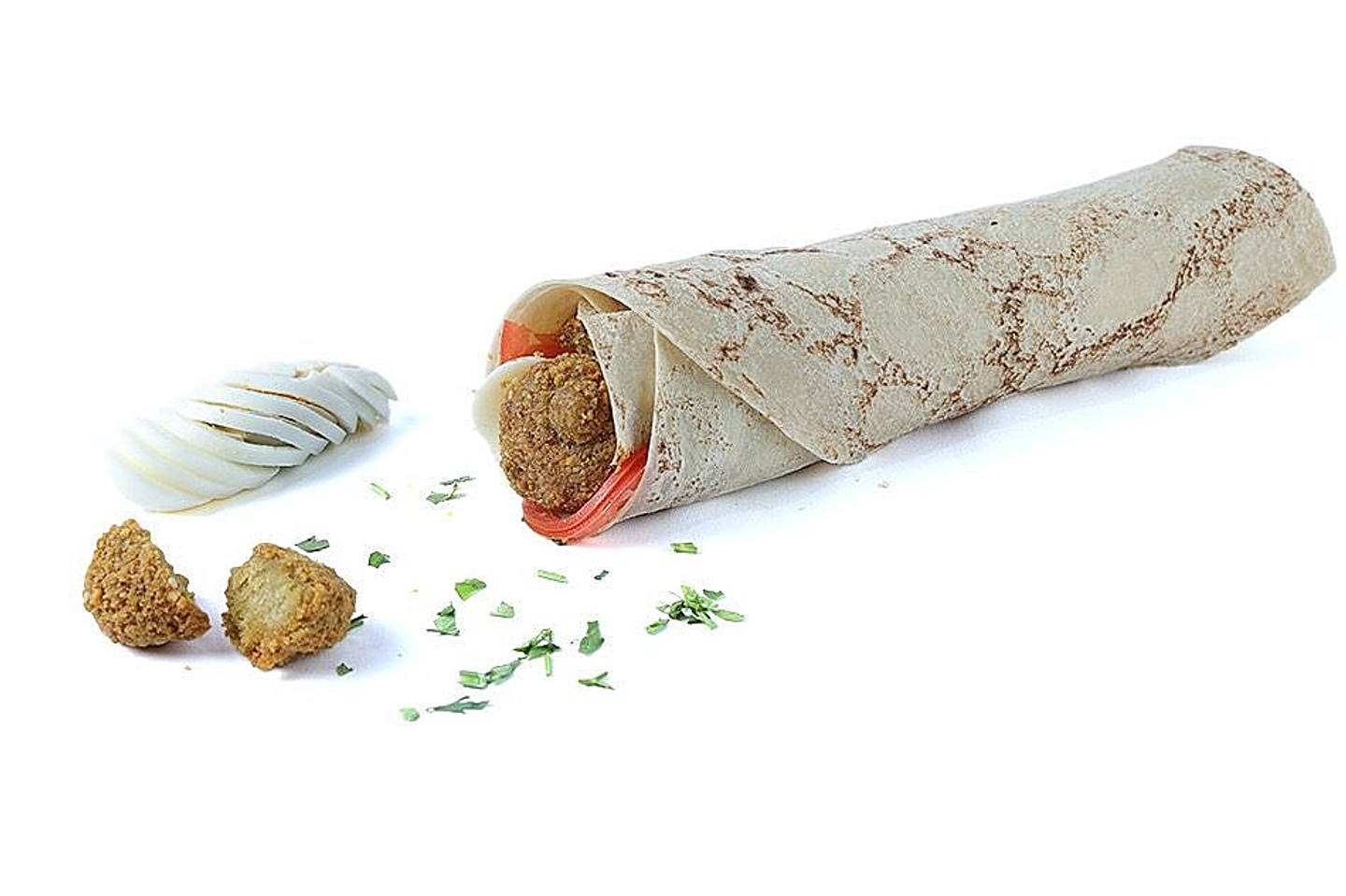 ساندوتش فلافل بالبيض