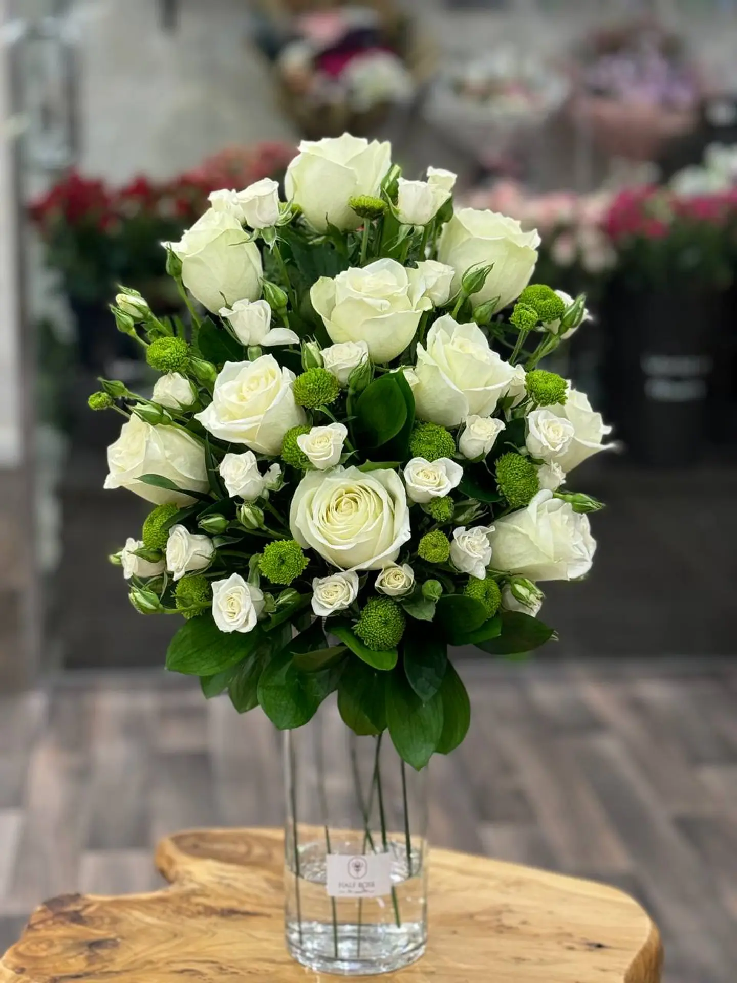 A Vase With Natural Flowers