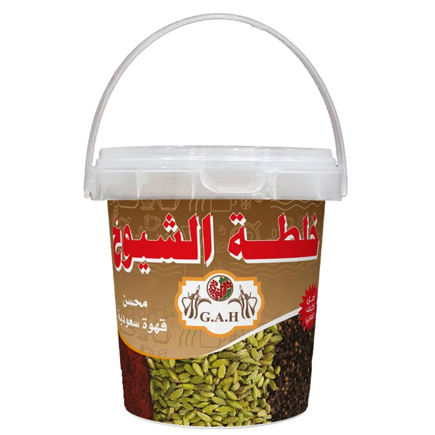 خلطة الشيوخ سطل محسن قهوة سعودية 125 جرام