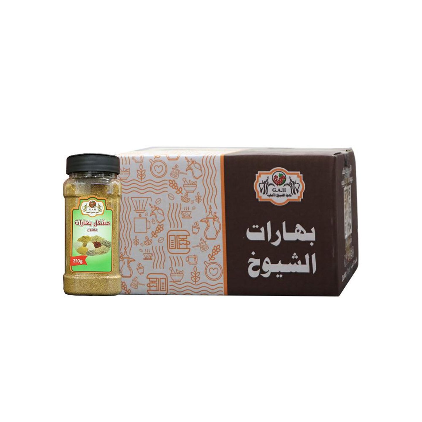Carton Of Mixed Ground Spices 12*250 Grams