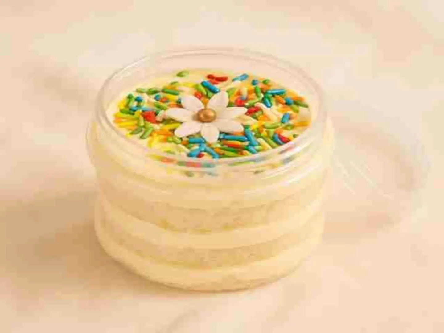 Mini Vanilla Jar Cake 150g Classic Birthday & Gift Dessert For Her, Him, Or Kids