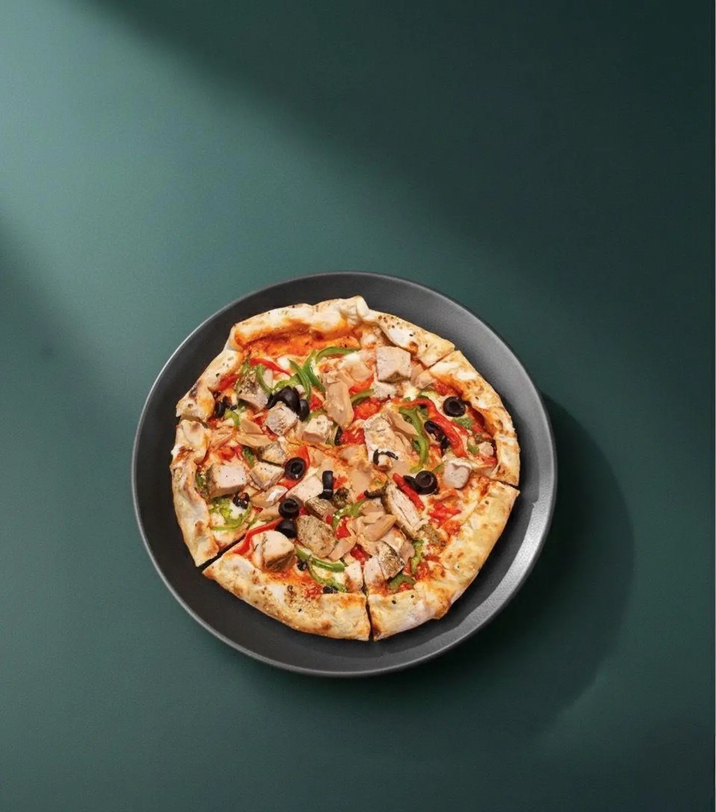 بيتزا خضار دجاج