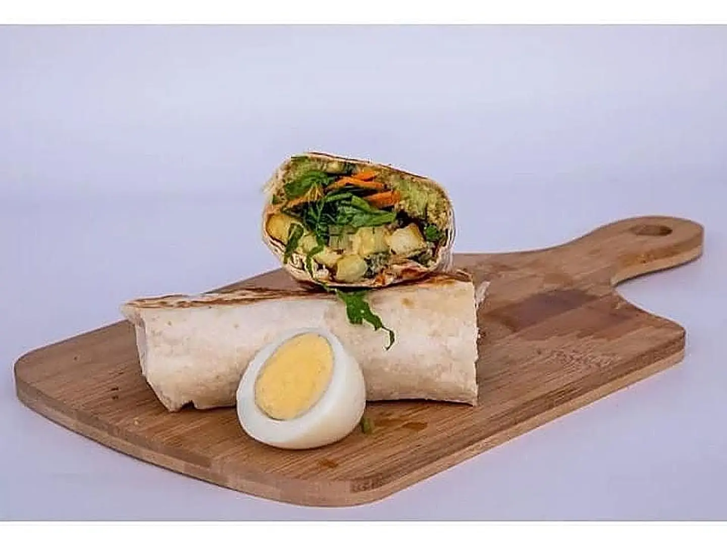 Falafel Sandwich Mix Egg And Hummus