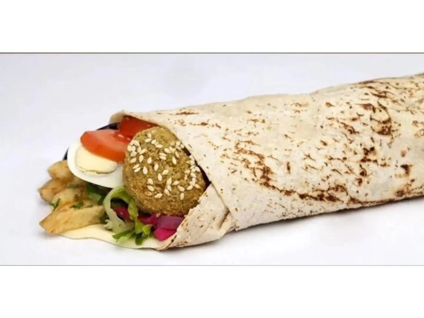 Falafel And Egg Sandwich
