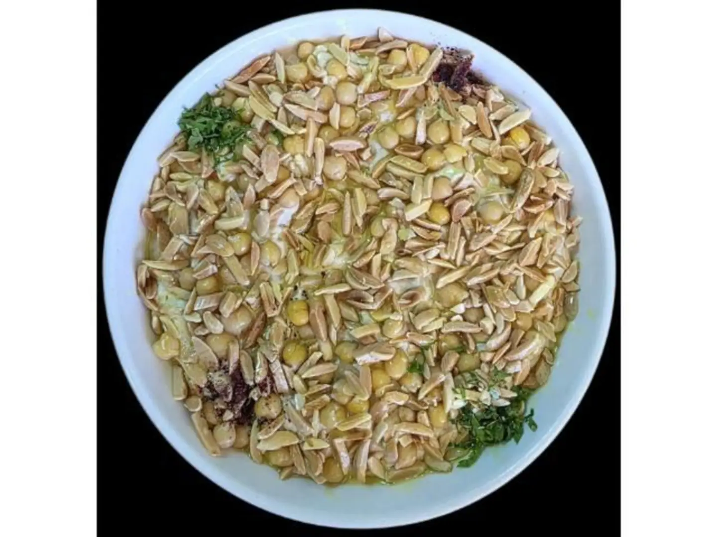 Jordanian Chickpea Fatteh With Nuts And Olive Oil