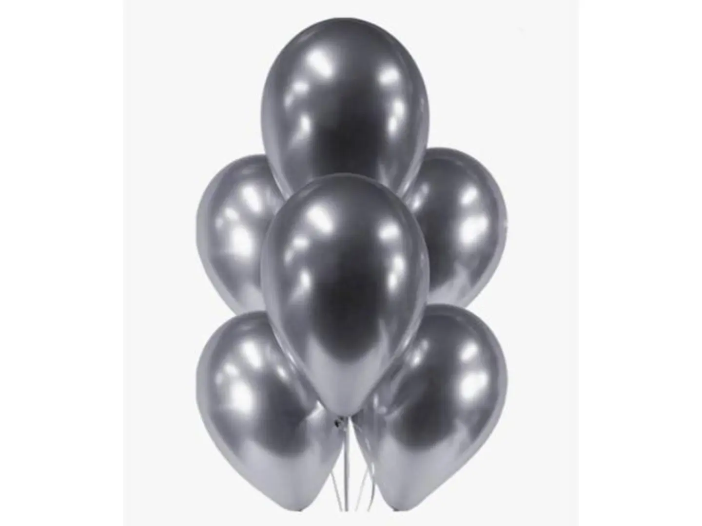 Silver Chrome Balloon Bouquet