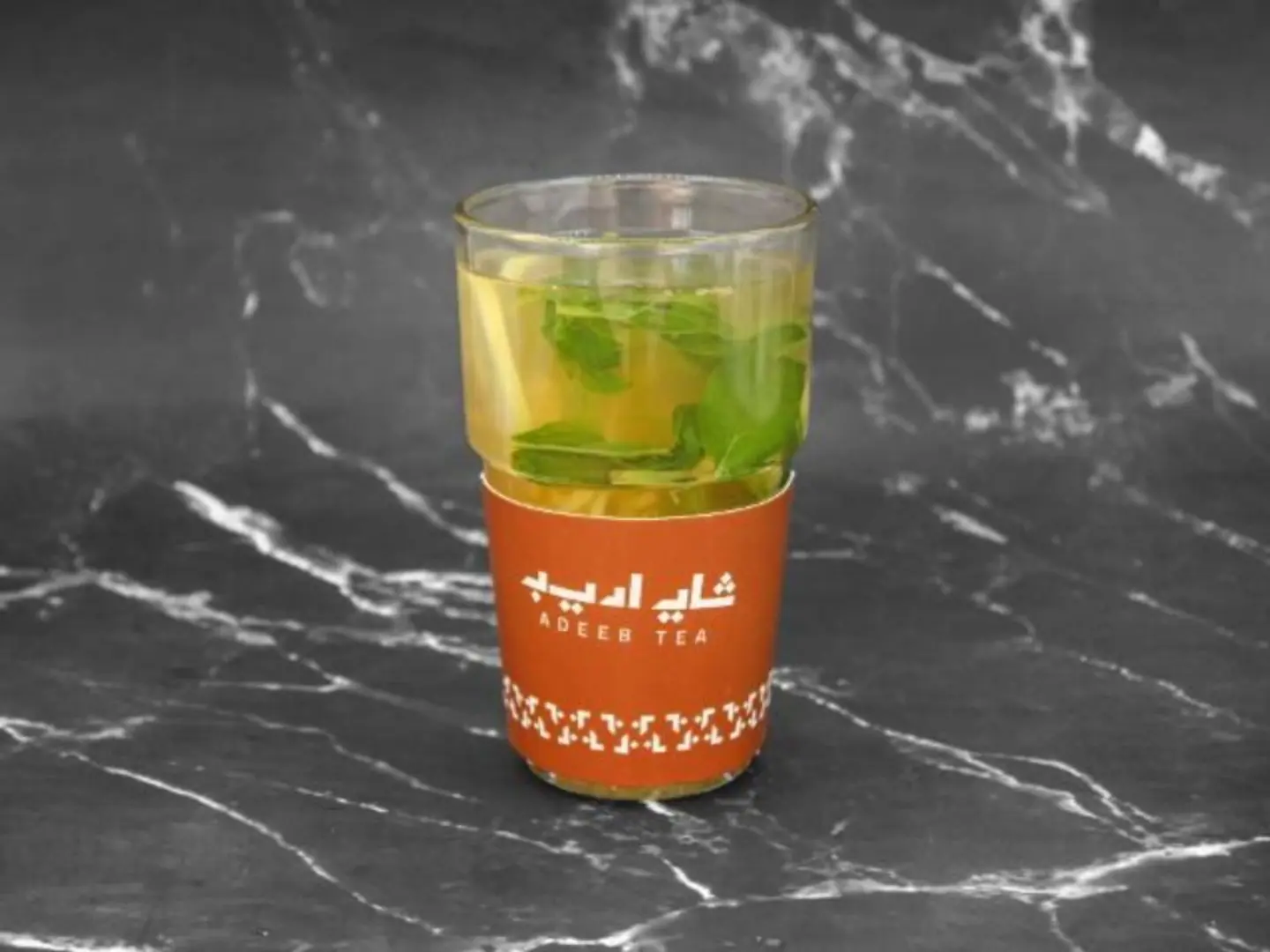 Ginger With Mint And Lemon Glass Cup
