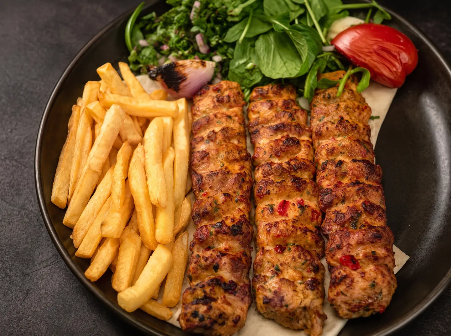 طبق كباب دجاج – 3 أسياخ