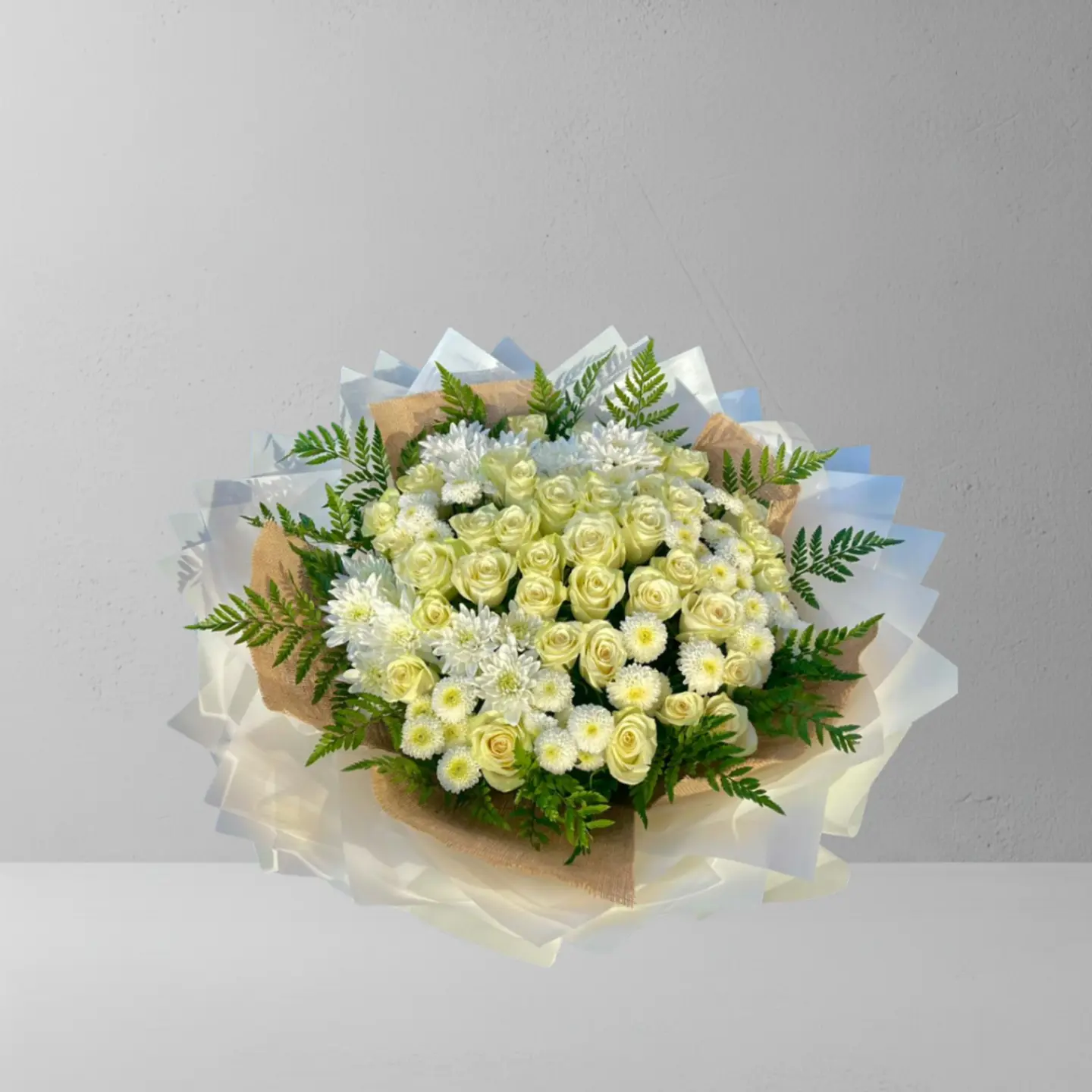 باقة أبيض كبيره