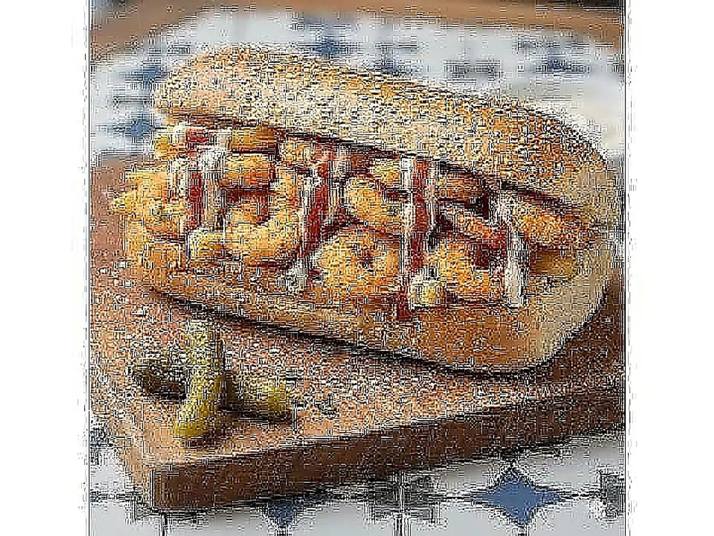 Potato With Shrimp Sandwich