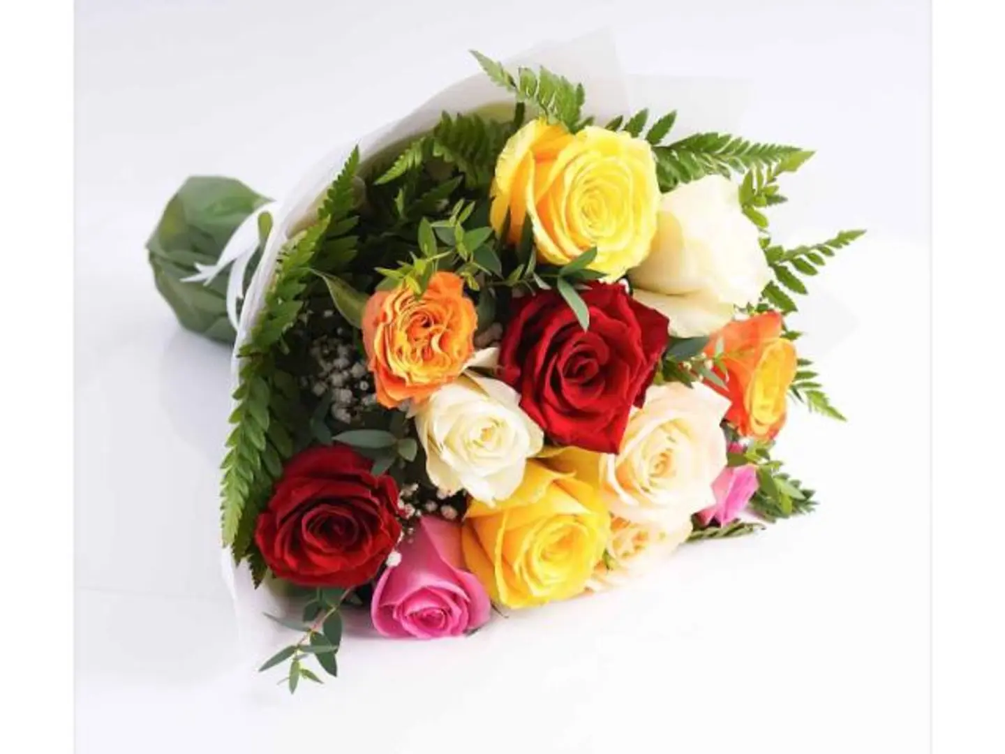 باقه ورد جوري متعدده الالوان