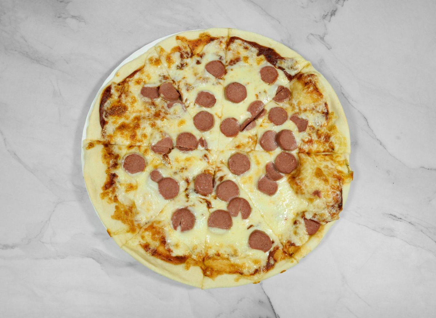 Hot Dog Pizza Large