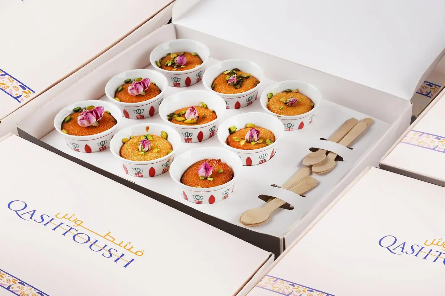 Plain Basbousa Cups Box