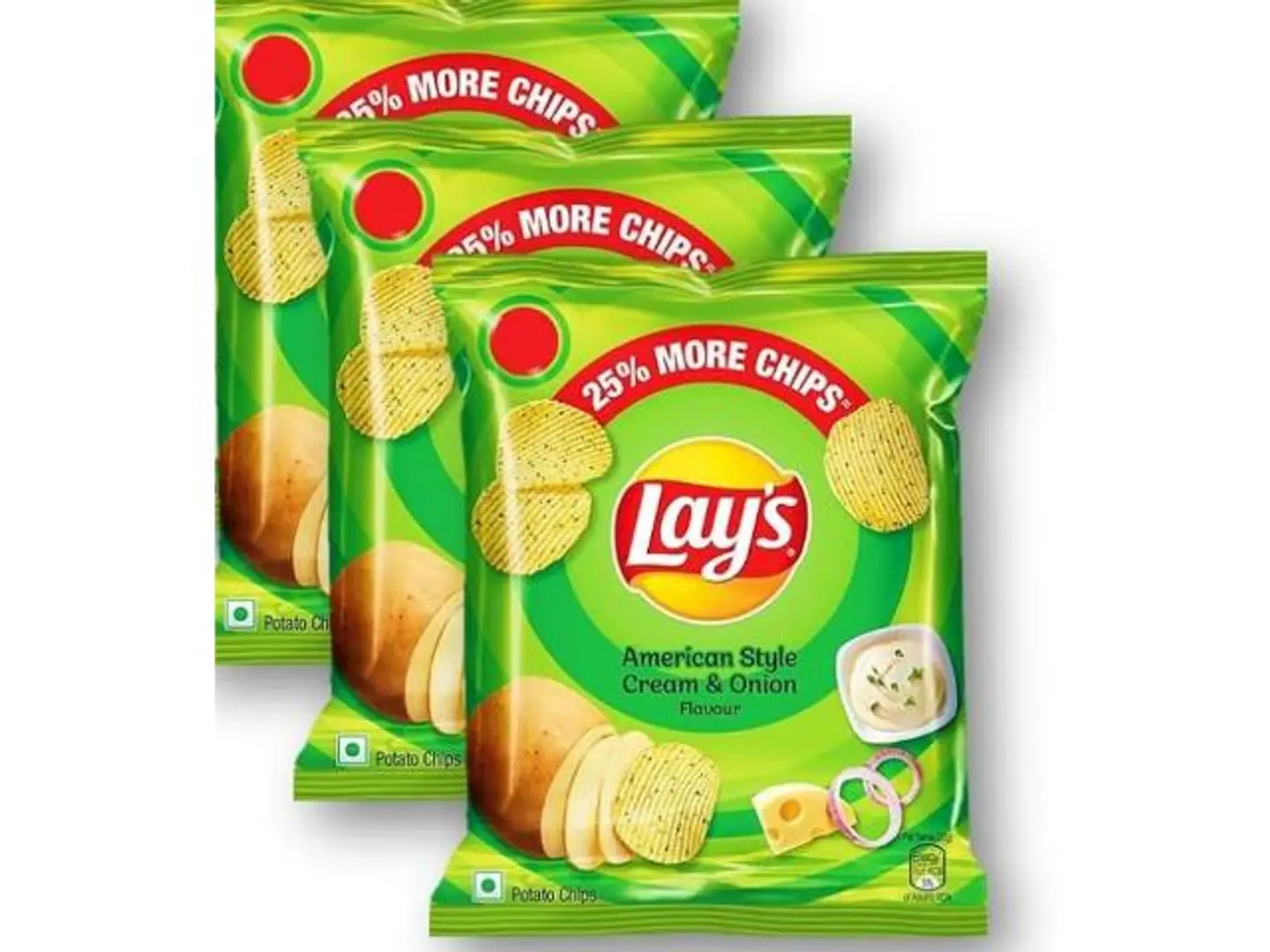 Lays With Vinegar Medium X 3 Pieces