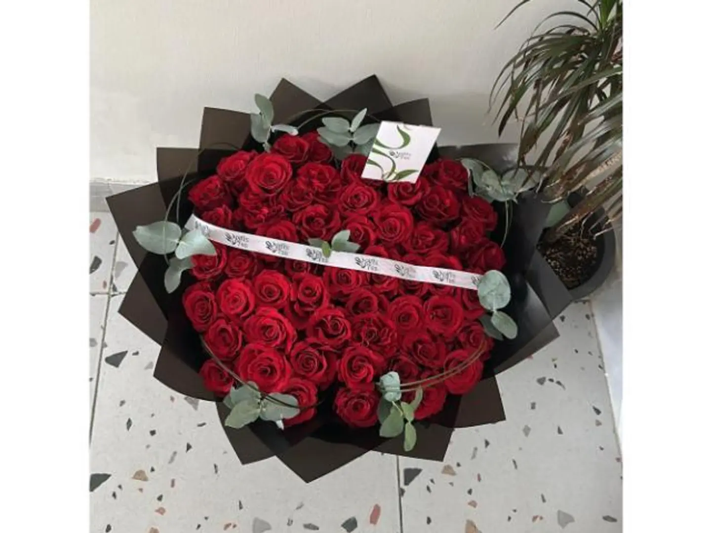 بوكيه ورد احمر50ورده