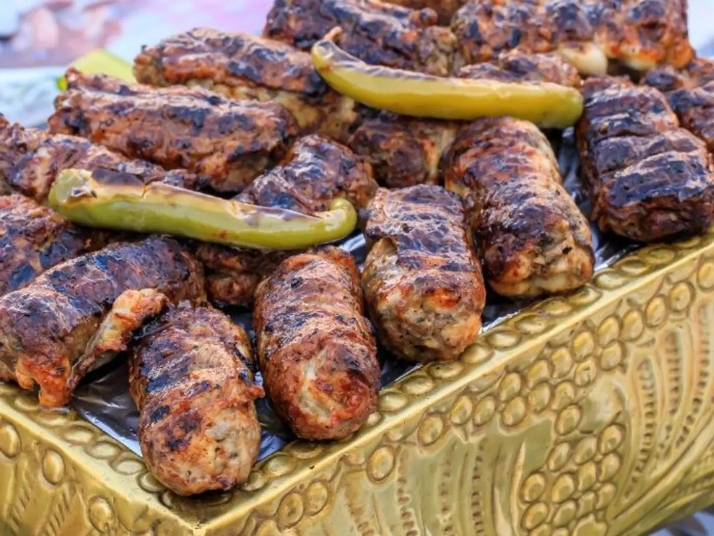 Quarter Charcoal Grilled Tarab With Rice And Salads