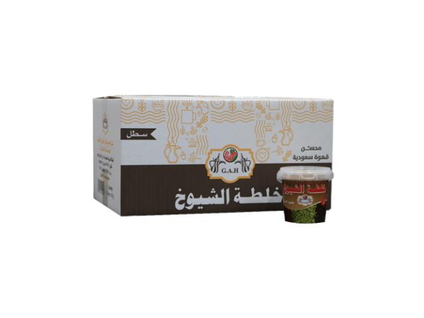 خلطة الشيوخ سطل 24 125جمحسن قهوة سعودية