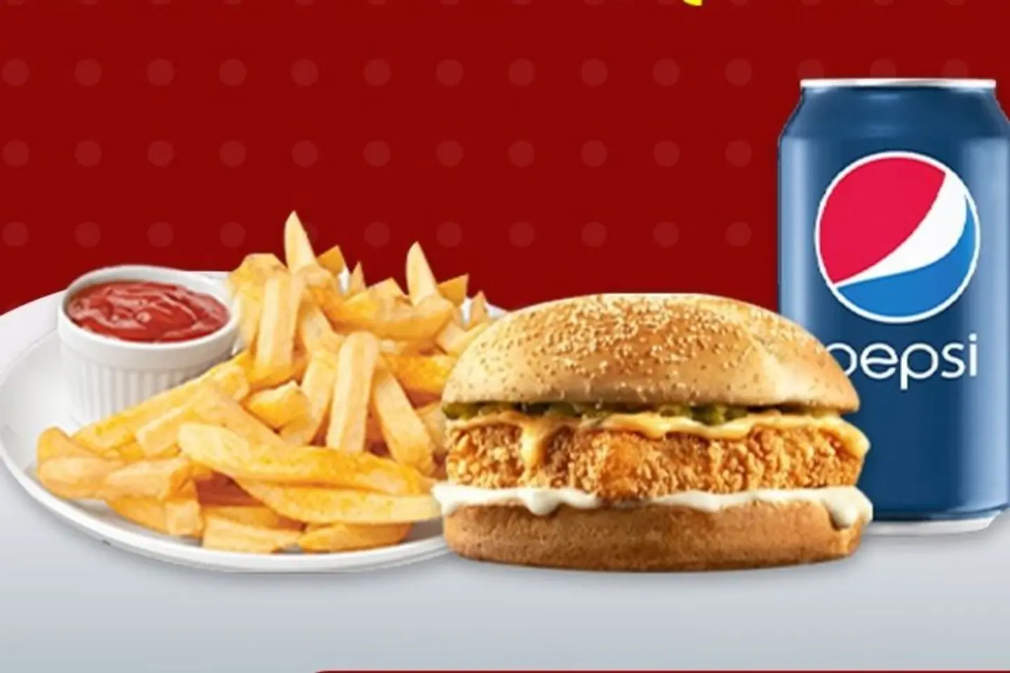 Burger Chicken Regular Meal