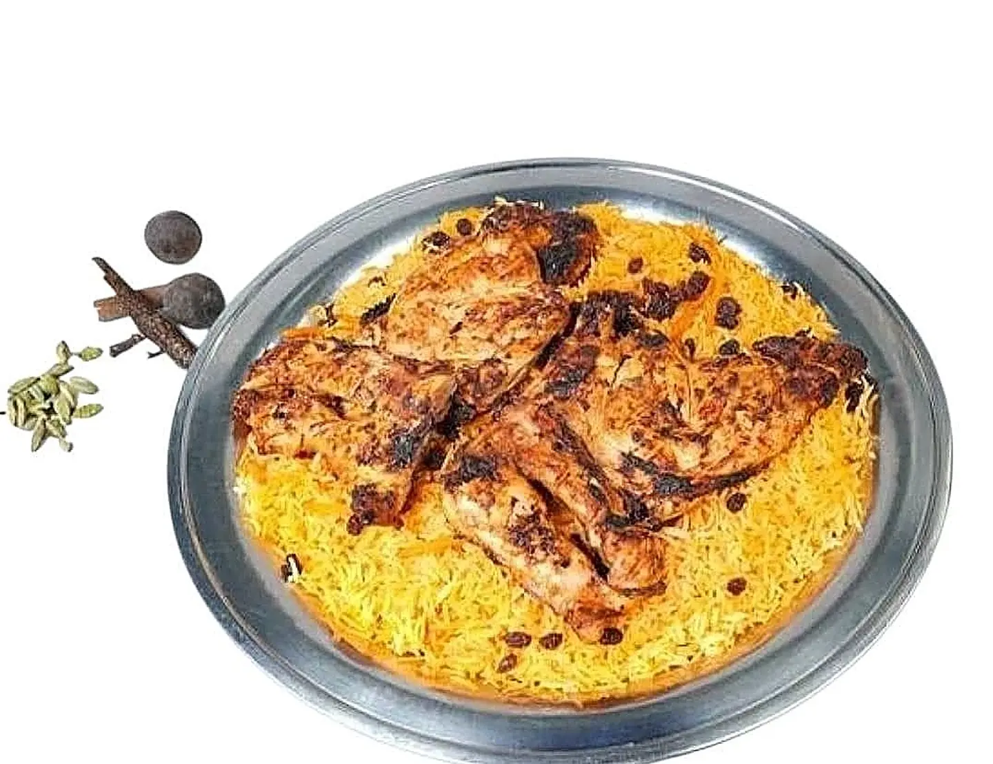 Whole Charcoal Chicken With Bukhari Rice