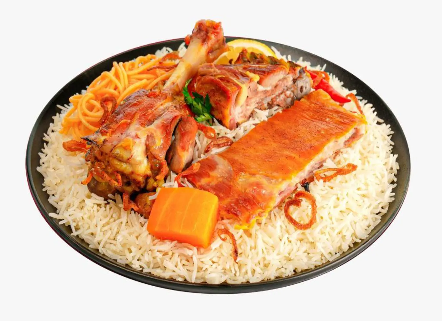Mandi Lamb Serving With Traditional Rice