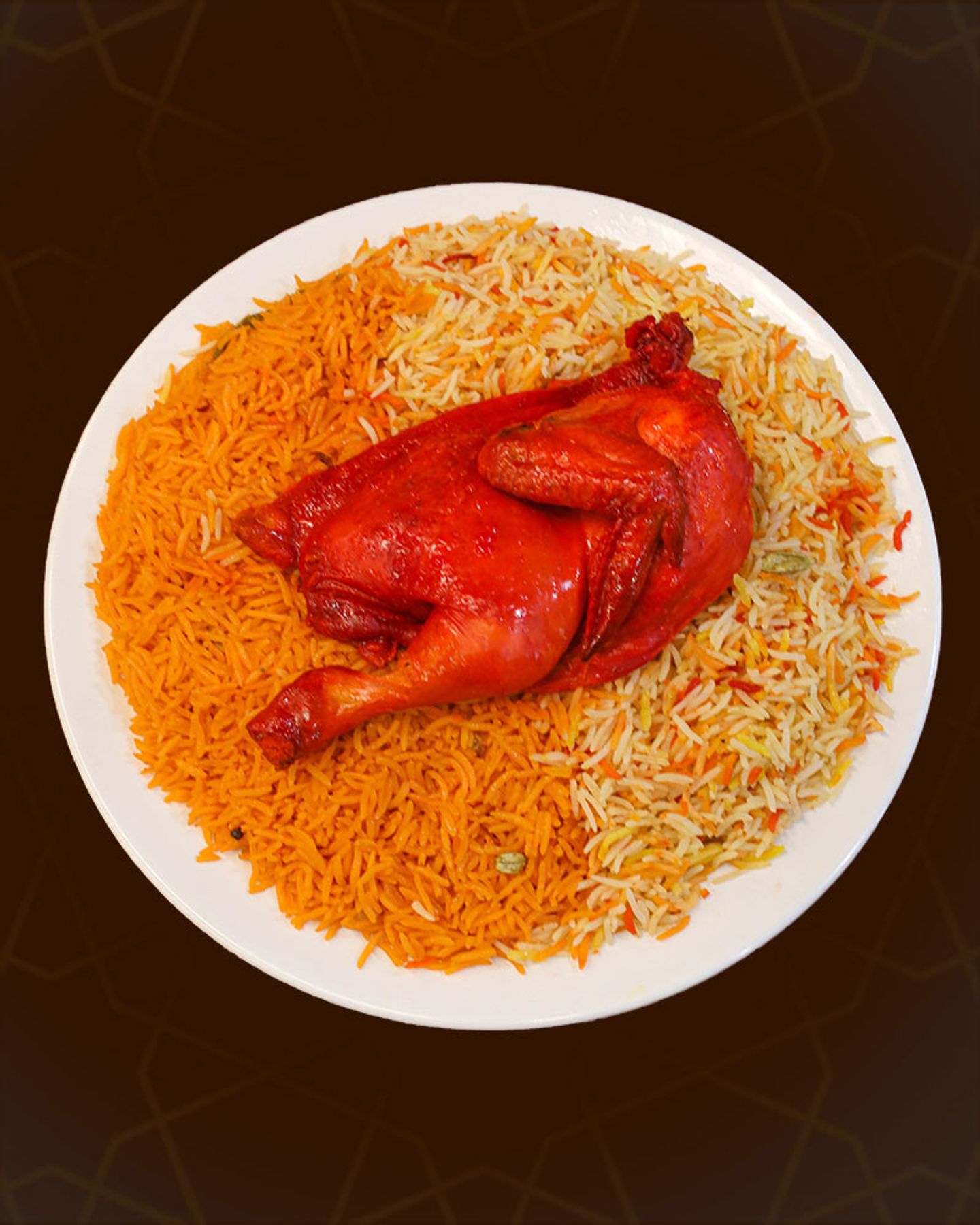 نص حبة مندي دجاج