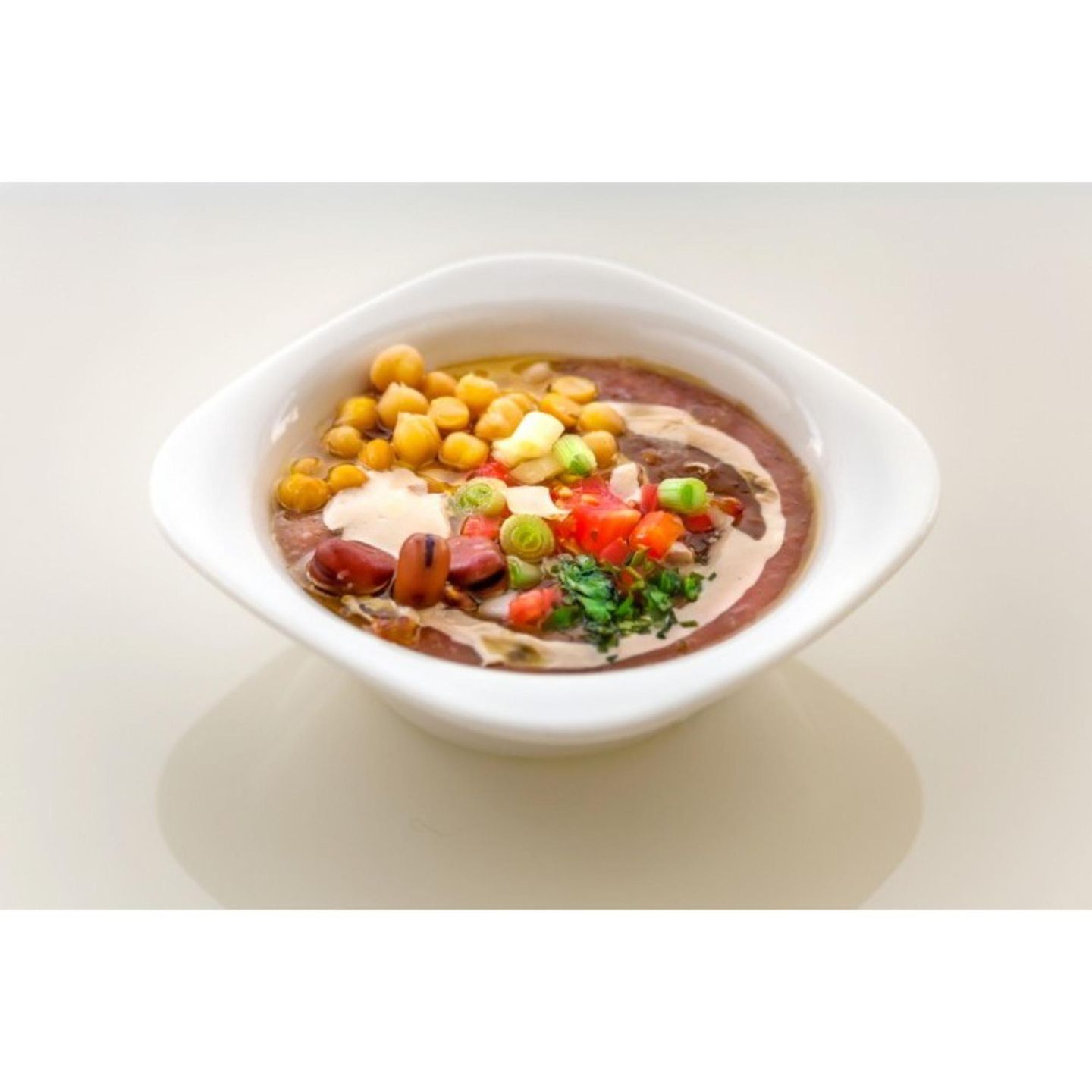 A Plate Of Beans With Yoghurt