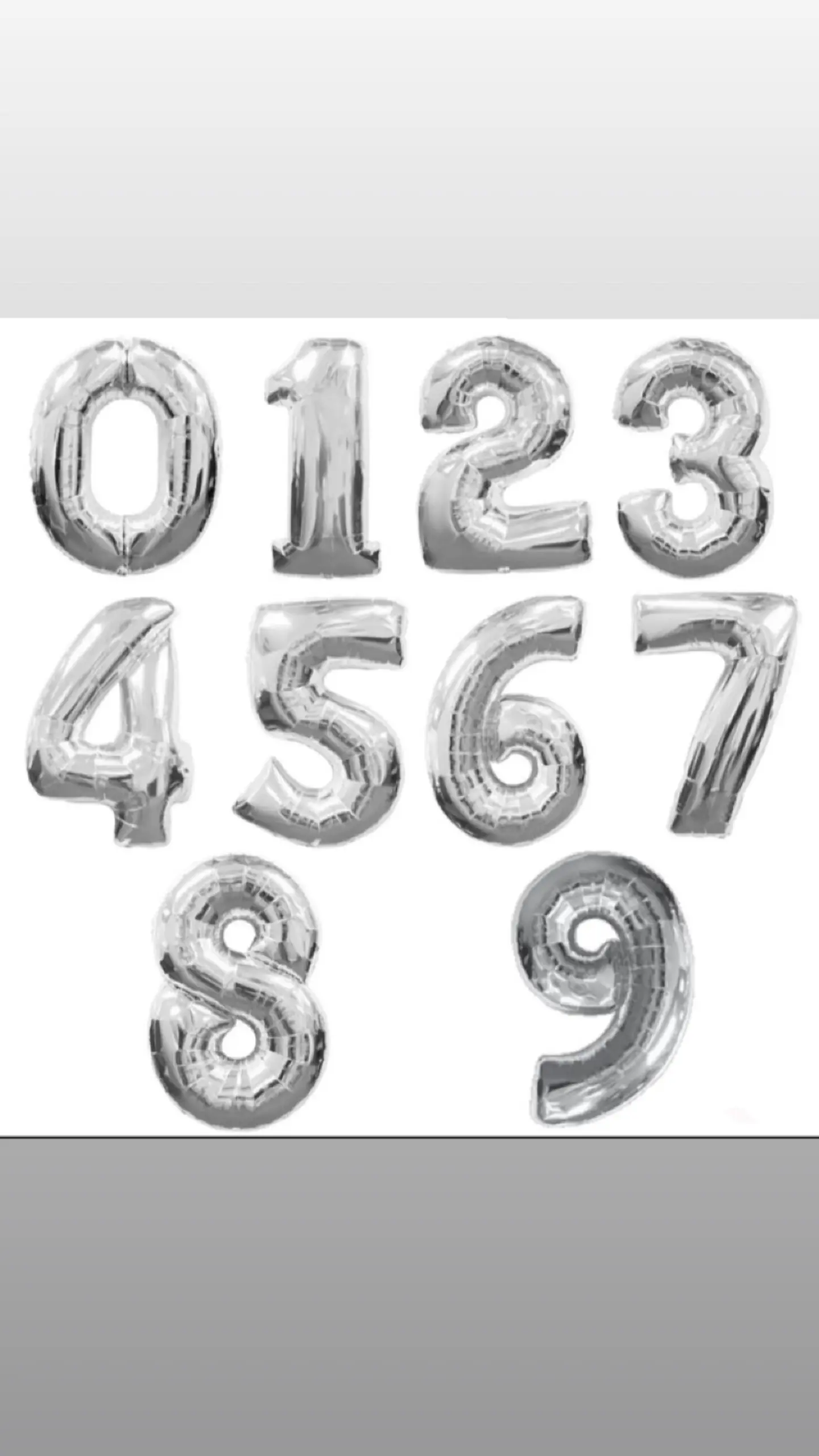 Number Helium Balloon