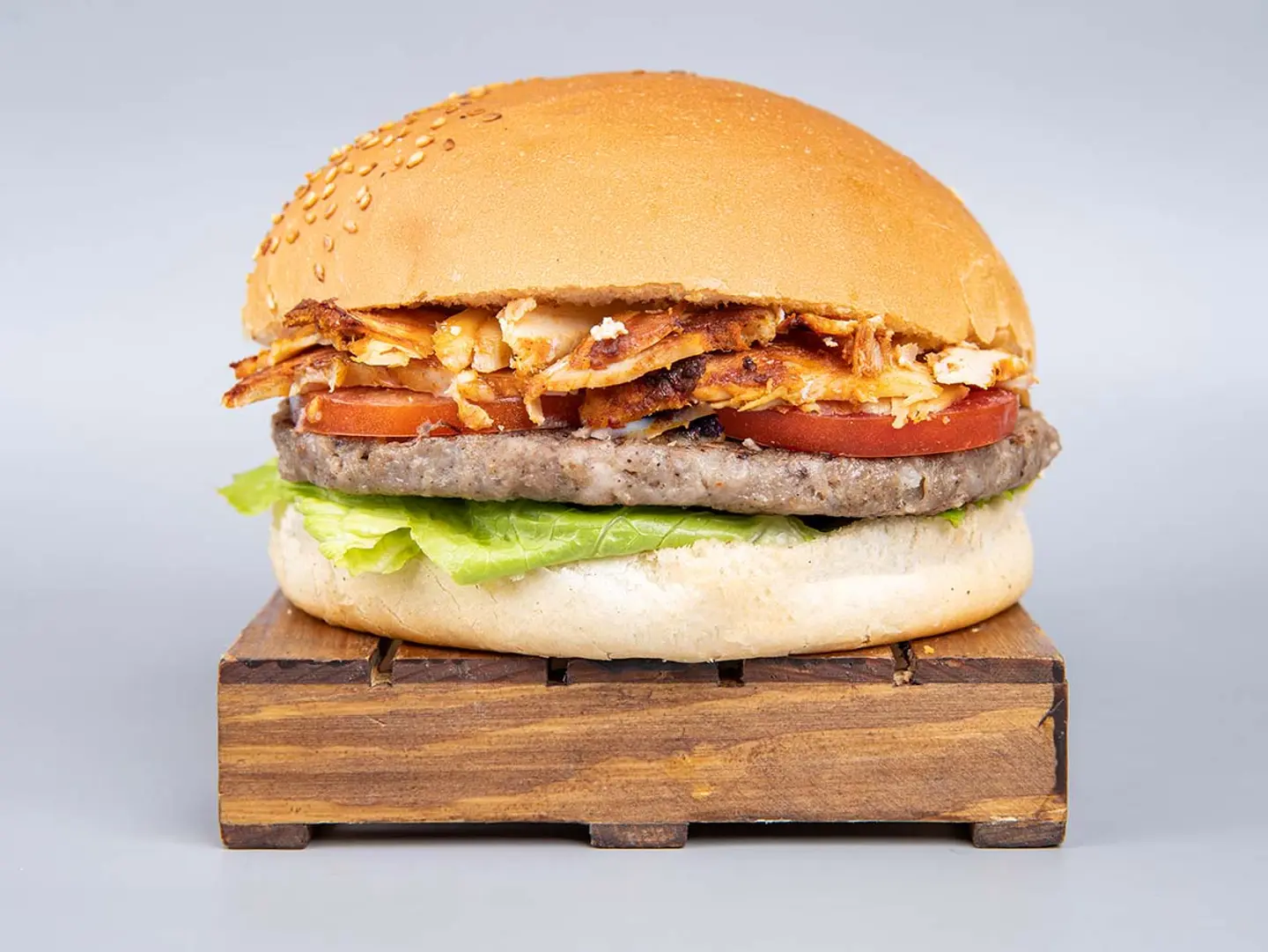 Meat Burger With Chicken