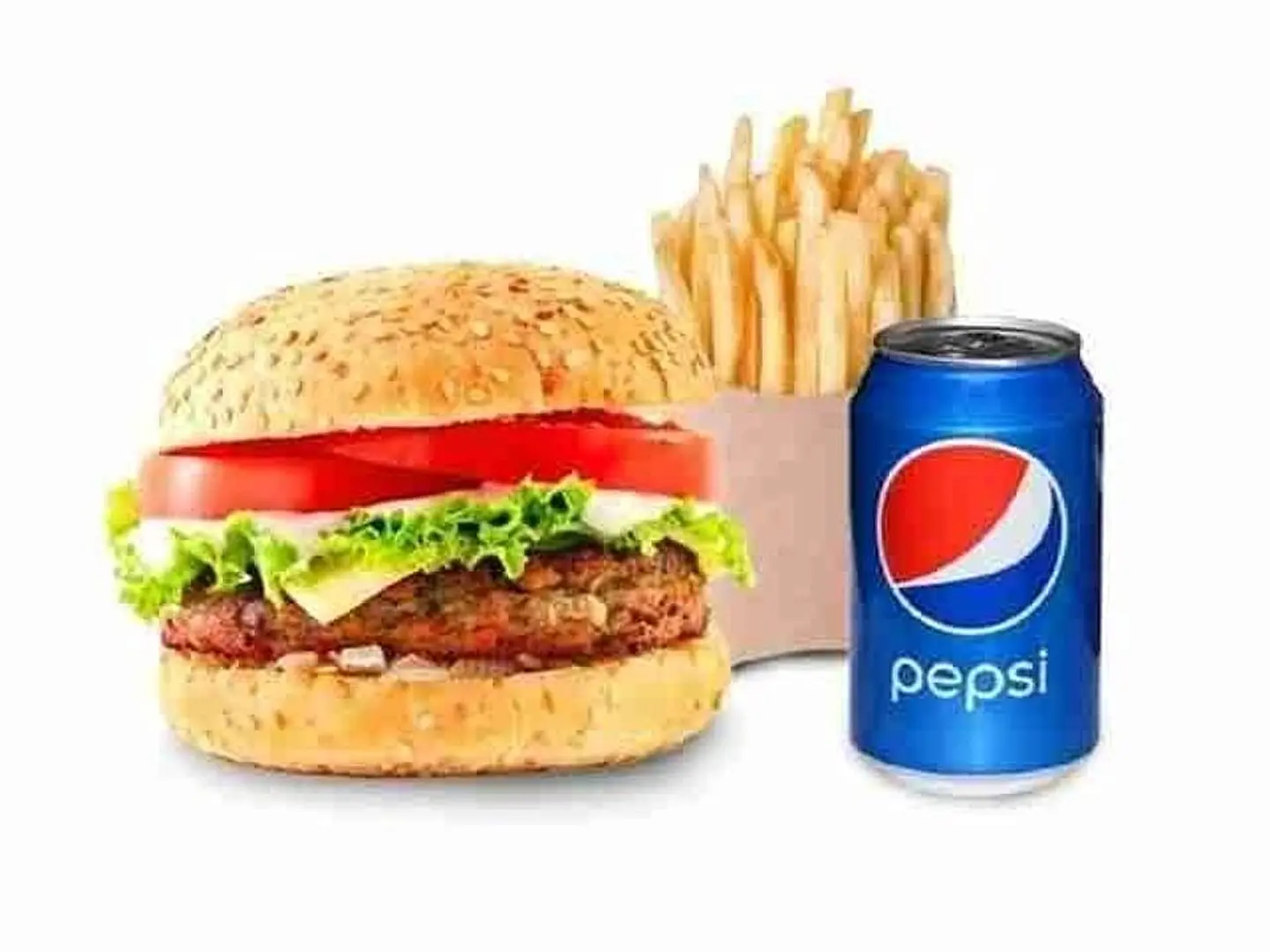 Meat Burger Combo Meals Package