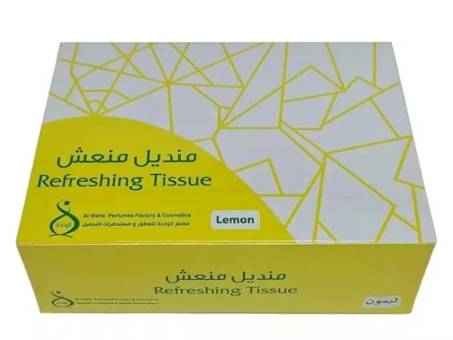 مناديل مبلله و منعشة برائحة الليمون