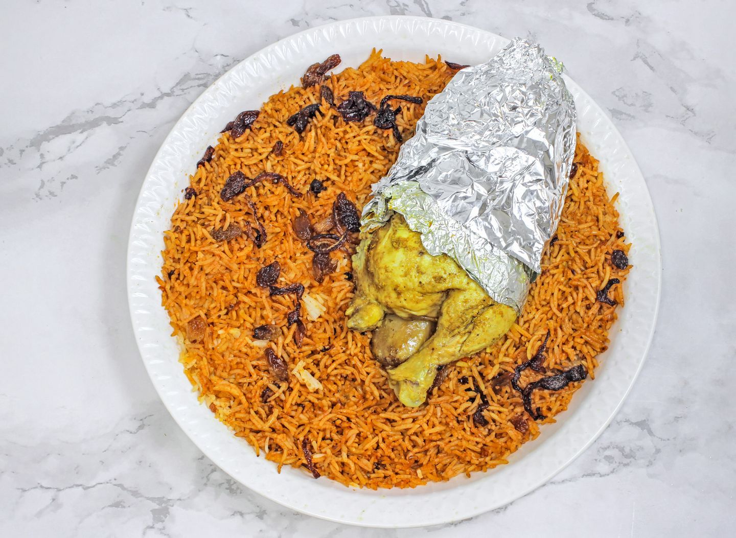 Half Chicken Haneeth With Rice