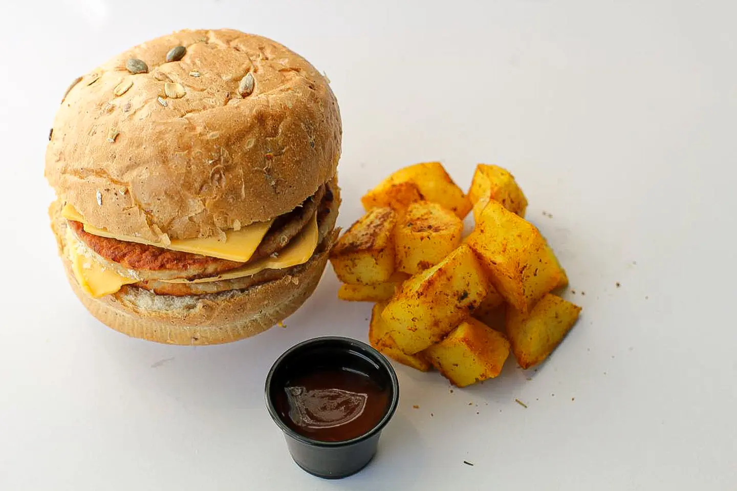 برجر دجاج مع الجبن