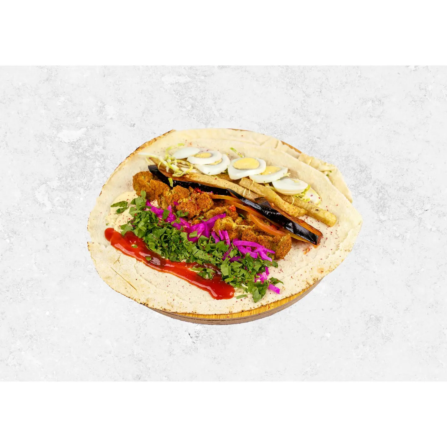 Shami Falafel With Eggs