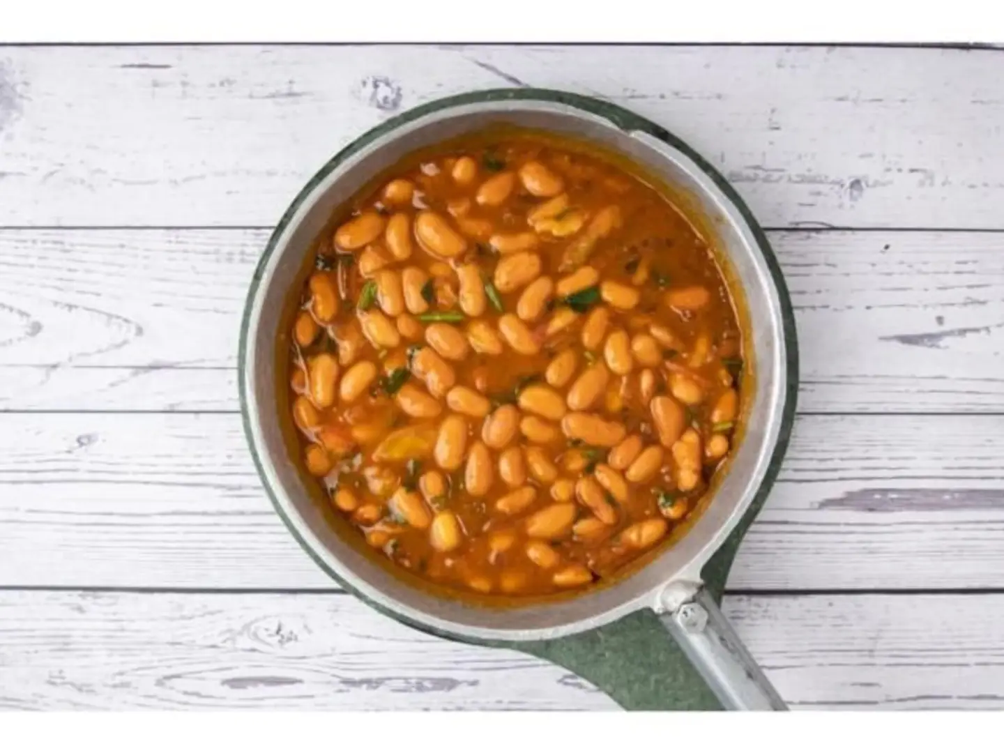 Beans With Creamy Cheese