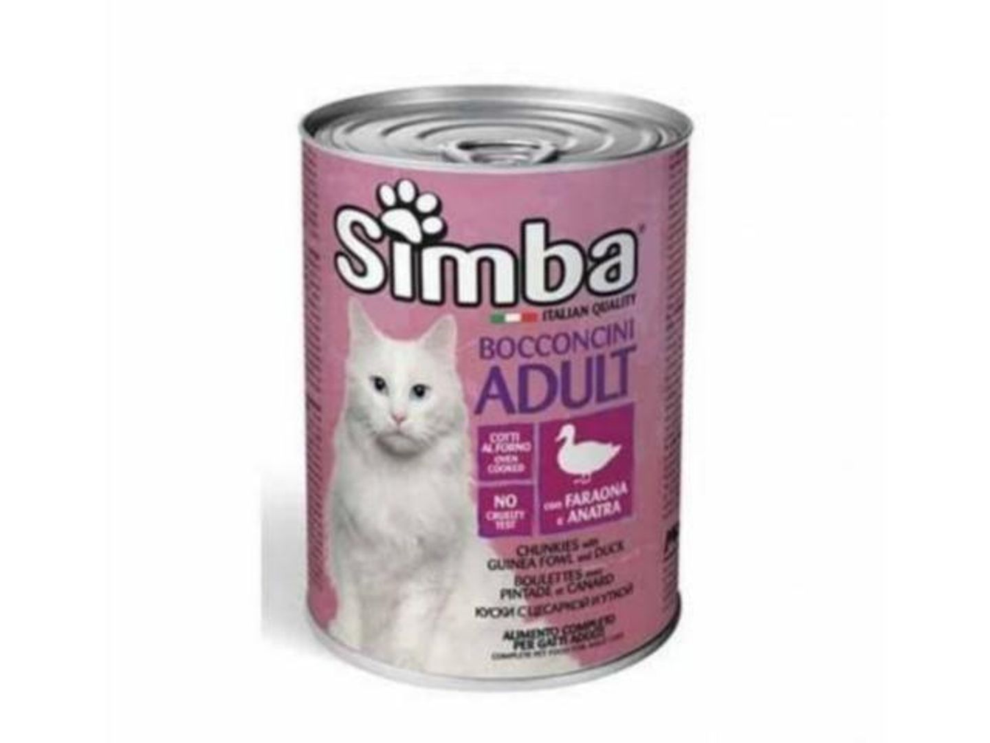 Simba Cat Fresh Guinea Fowl & Duck In Gravy 415g