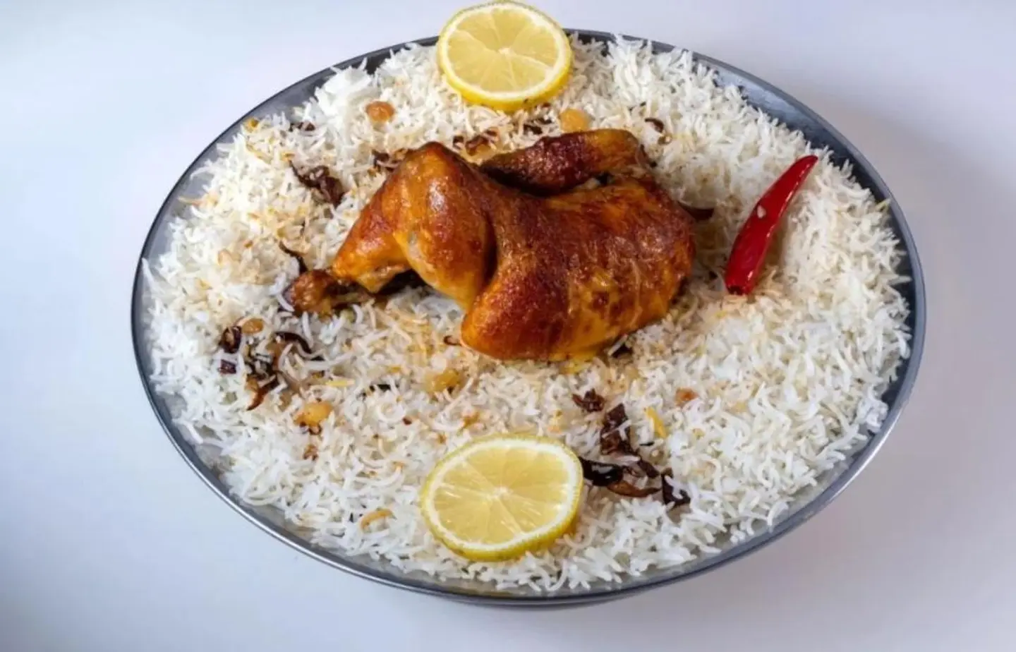ربع شواية مع الرز