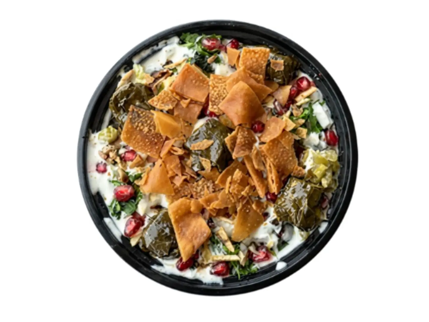 Grape Leaves Fatteh