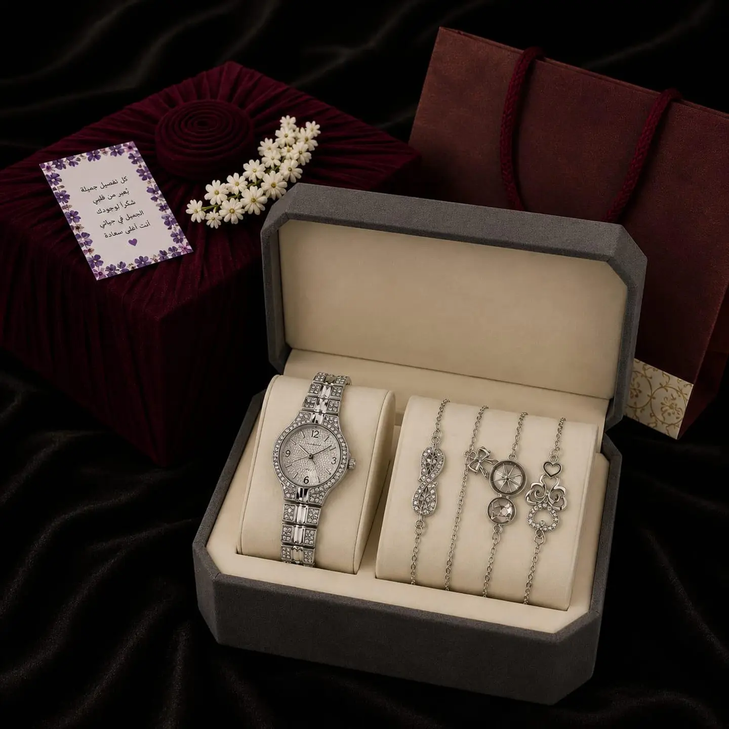 Women's Watch With A Bouquet Of Roses 25