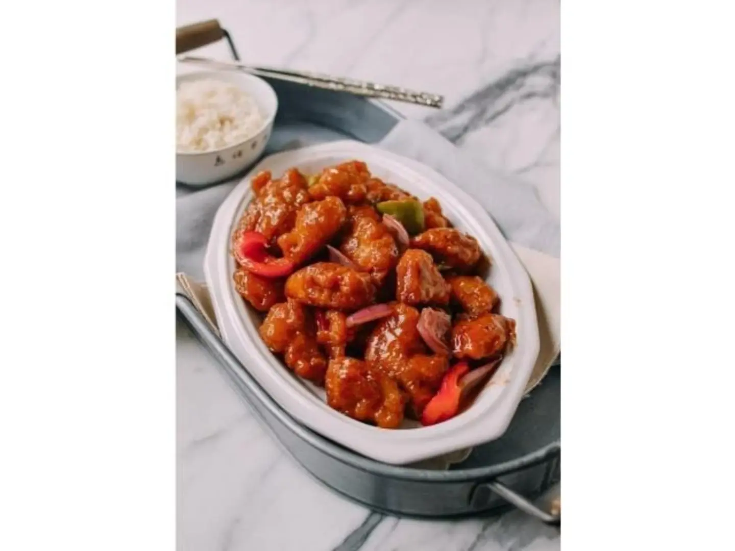 دجاج بصلصة حلوة