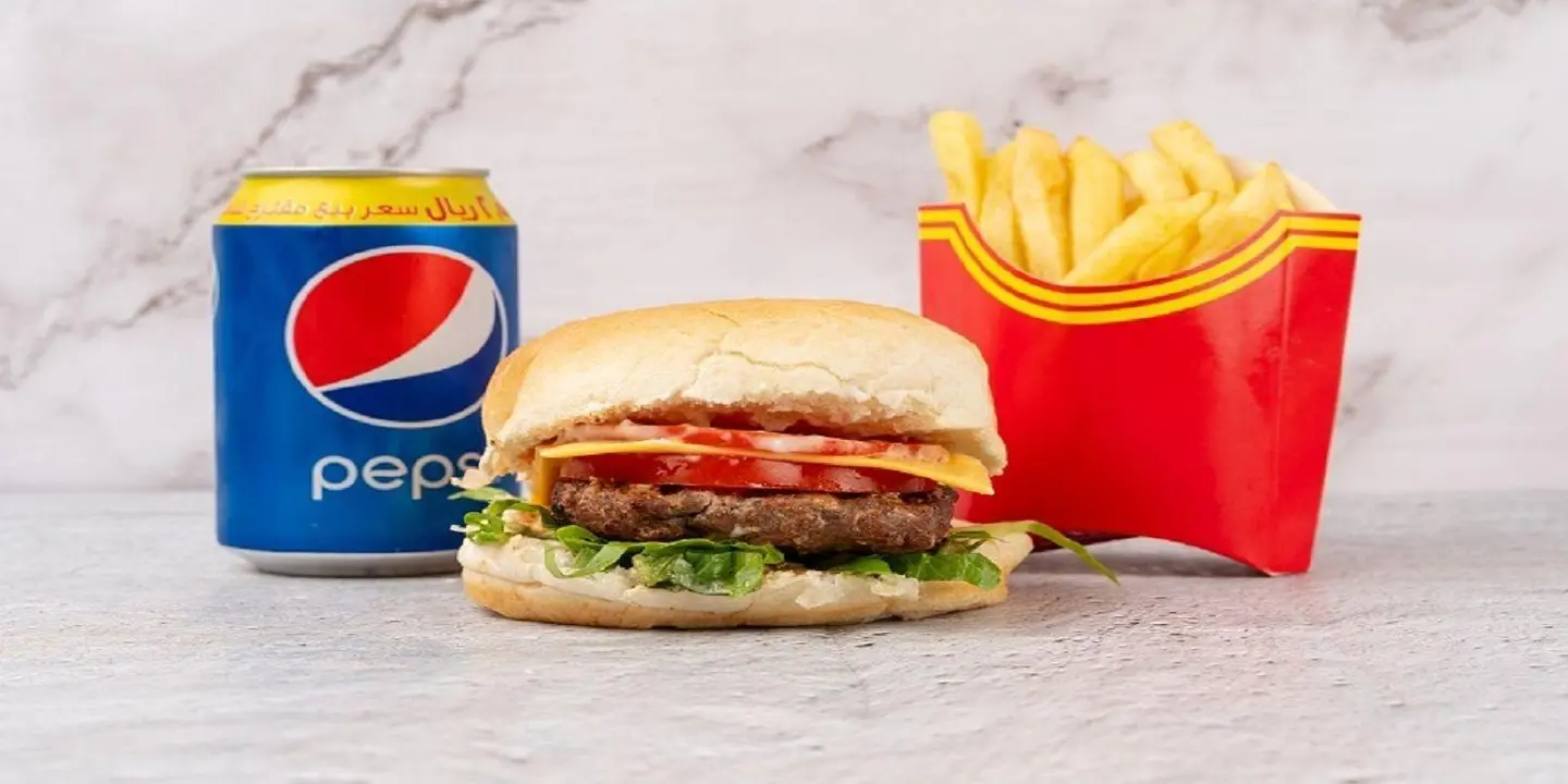 Charcoal Grilled Beef Burger Meal