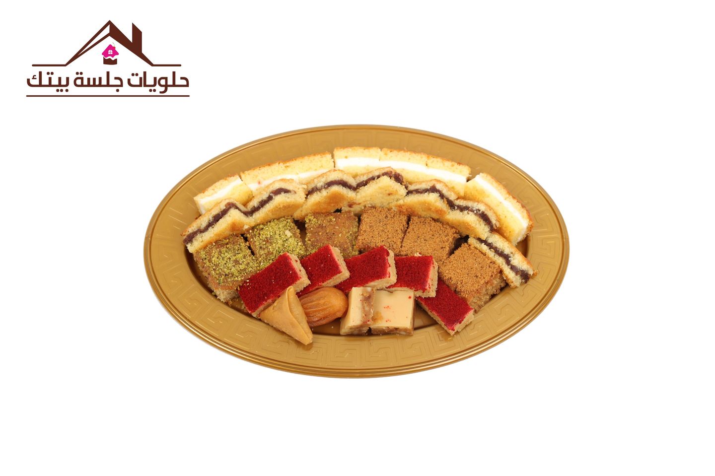 حلى بسبوسة مع شيز كيك صغير