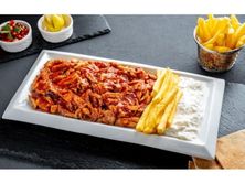 صحن اسكندر بطاطس وشاورما صوص