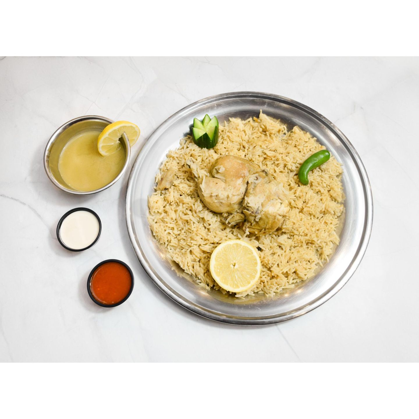 نص دجاج مضغوط العقبة